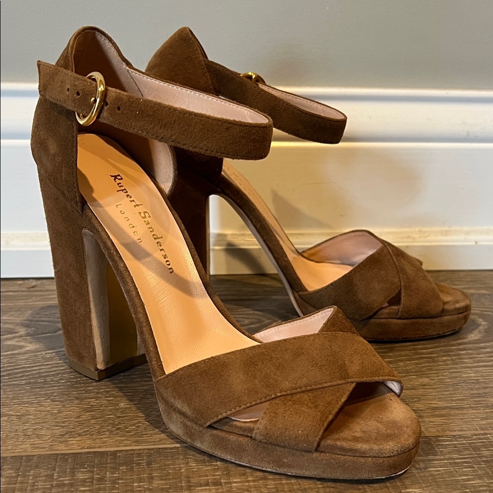 Rupert Sanderson London Suede Heels